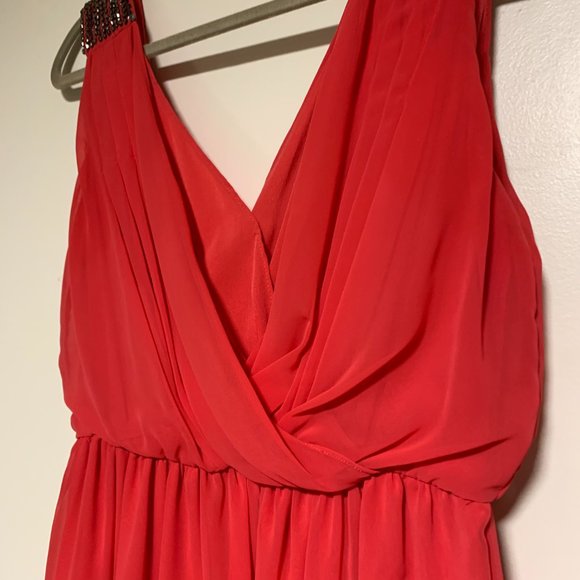 Zara Trafaluc | Women's Bright Pink Sleeveless Cocktail Dress Size Medium - Picture 5 of 6